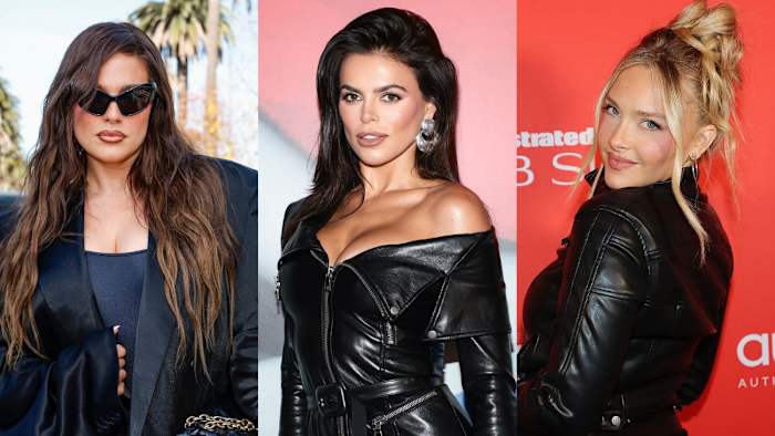 Ashley Graham, Brooks Nader and Camille Kostek